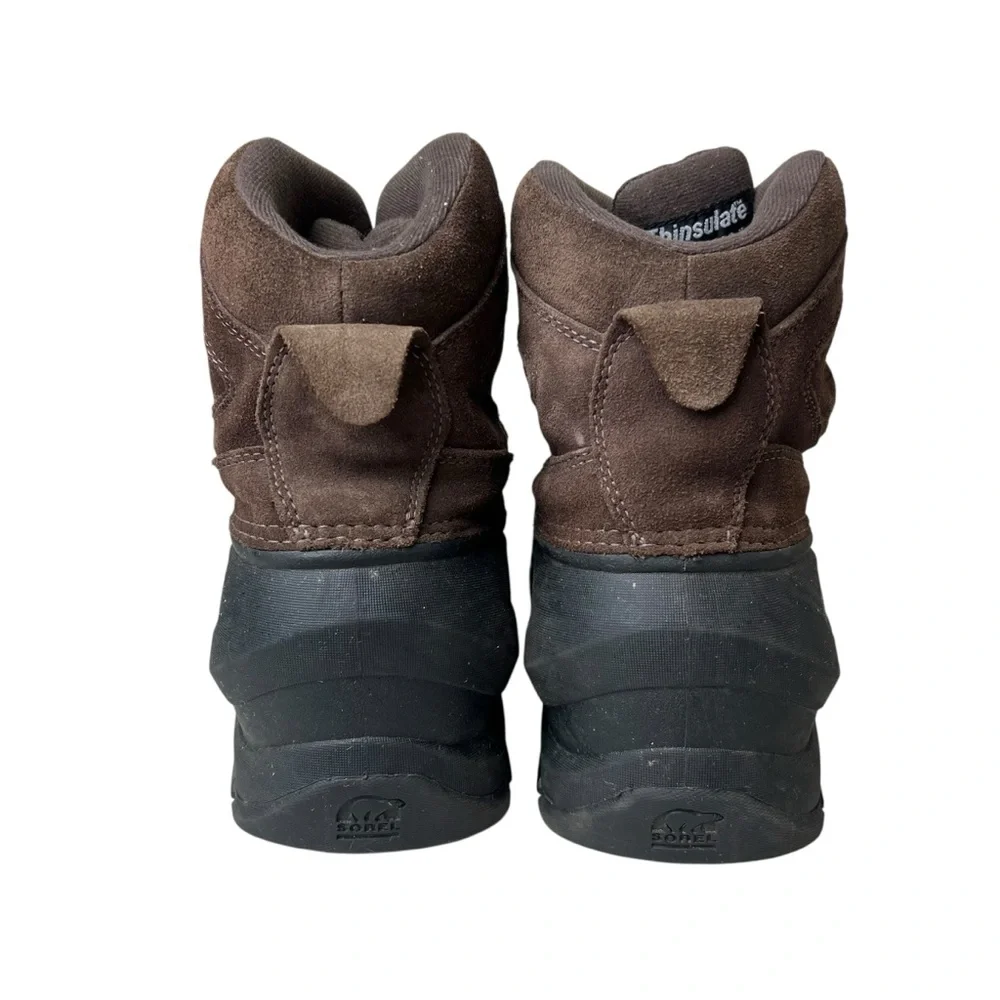 Sorel Cold Mountain Men’s Size 9.5 Brown and Black Winter Snow Boots